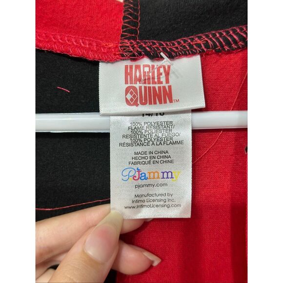 DC Comics Classic Harley Quinn Kigurumi Union Suit Onesie One-Piece Costume PJs - Picture 6 of 13